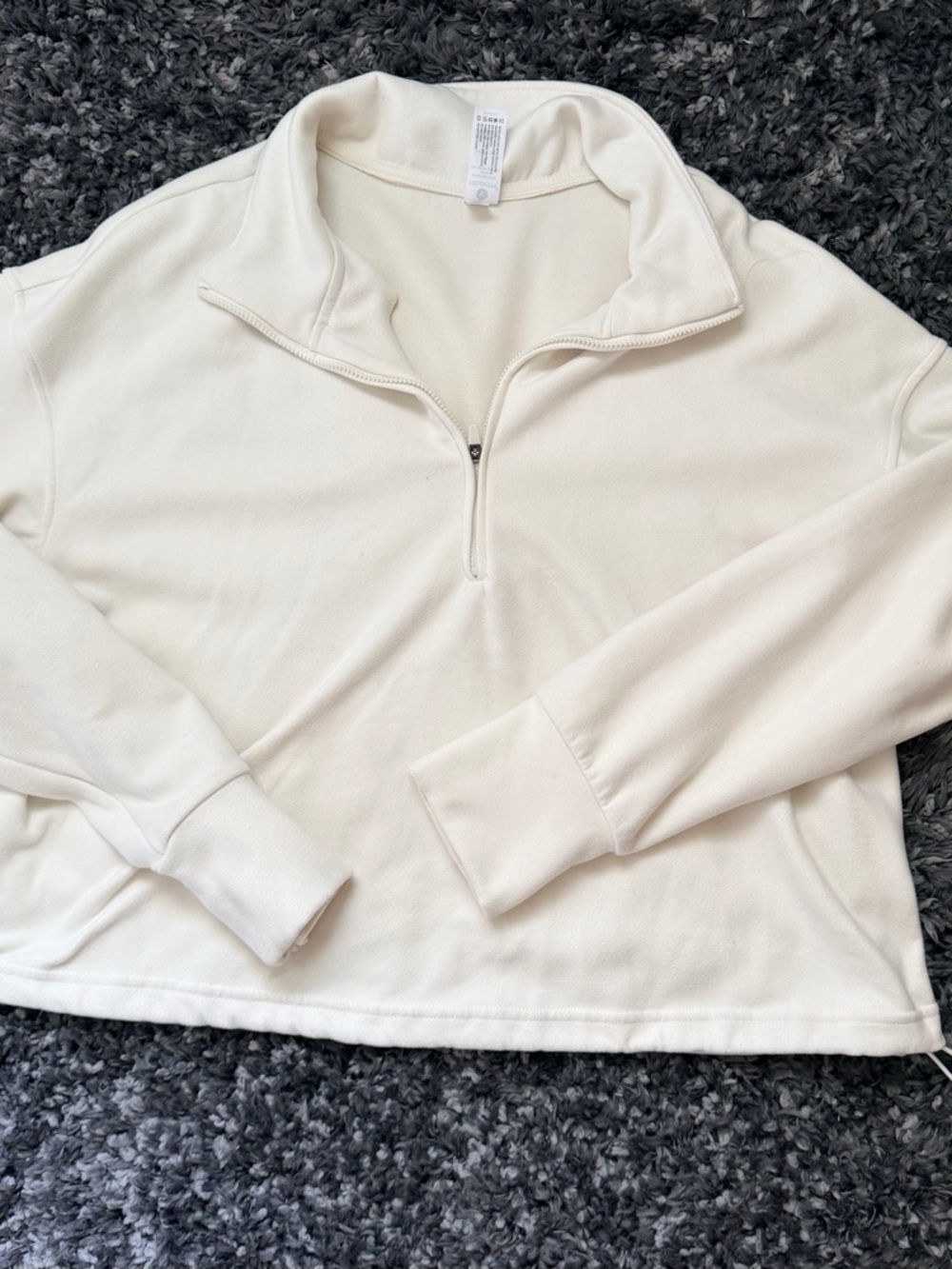 Velocity Off-White Half-Zip Pullover